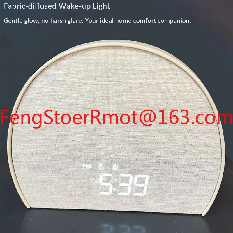 Sunrise alarm clock with white noise machine perfect gift sunrise analog alarm clock with 10 white noise view 5
