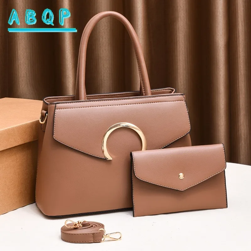

New Women's Handbag 2-piece Set Fashionable Women's Shoulder Bag Luxury Brand Casual Women's Bag Large Capacity and High Quality