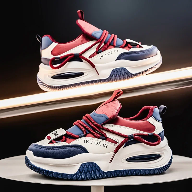 

Pop 1 Pair Of Sports Shoes, Breathable, Lightweight, Fashionable And Versatile, Suitable For Young People Who Like Sports And Tr