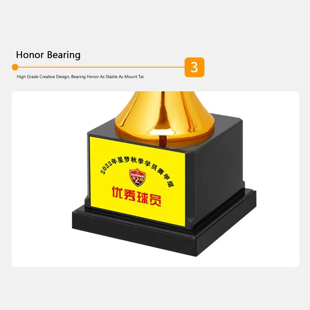 Trophies 28/32/35/40/44/50cm Metal Trophy Metal Model Large Size Prize Cup Gold Color Customizable Award Trophy Soccer Games