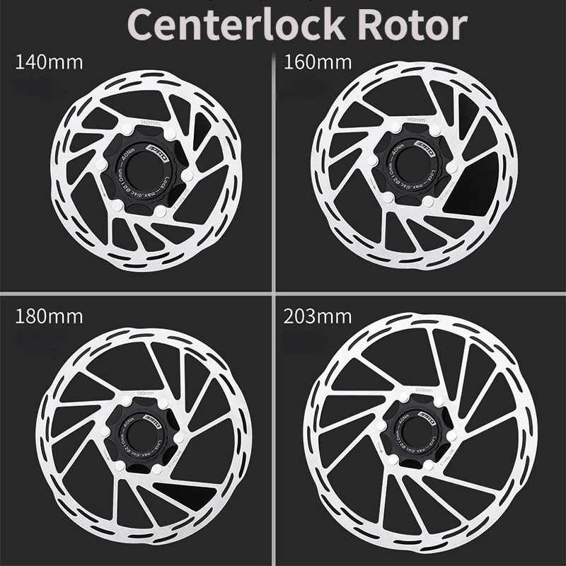 Bicycle Centerlock Rotor Heat Dissipation Cooling Disk Center Lock 140/160/180/203mm Road Bike Ultraligh Centerline Brake Rotor