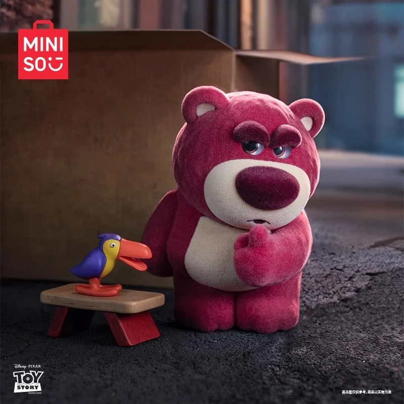 MINISO Lotso الساحرة الكبيرة بوس سلسلة صندوق أعمى الكرتون ديزني نموذج لطيف الحلي الزخرفية لعب الأطفال هدية عيد ميلاد