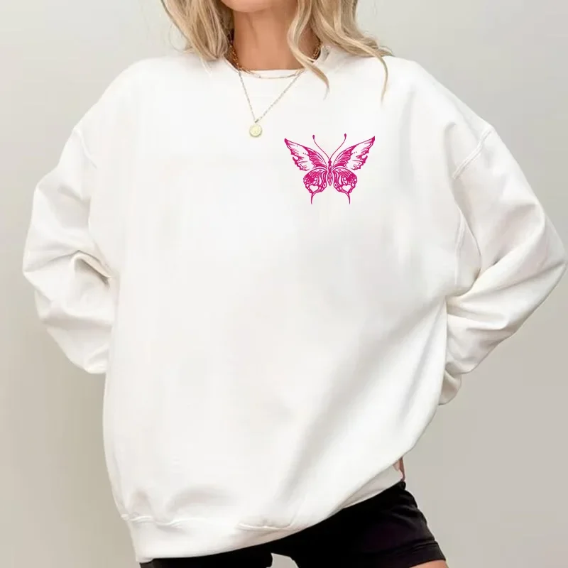Jogging Quality Hot Sales Pullover Fashion Autumn Winter Sports Comfort Casual Women's Sweatshirts Printing O-Neck Tops Outdoors