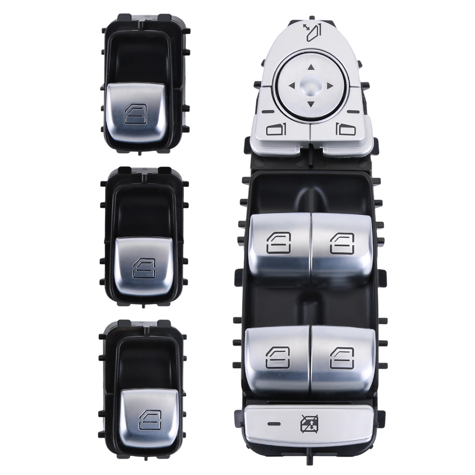 

Applicable for Mercedes-Benz C300 C350E C43 window lifter switch A2059056811 2059056811 20590568119051 A2059051513 A2...