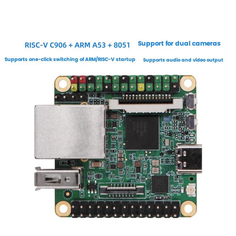 Scheda di sviluppo Milk-V Duo S WI-FI 6/BT5+EMMC 8G RISC-V ARM Supporto Commutazione con un clic ARM/Avvio RISC-V