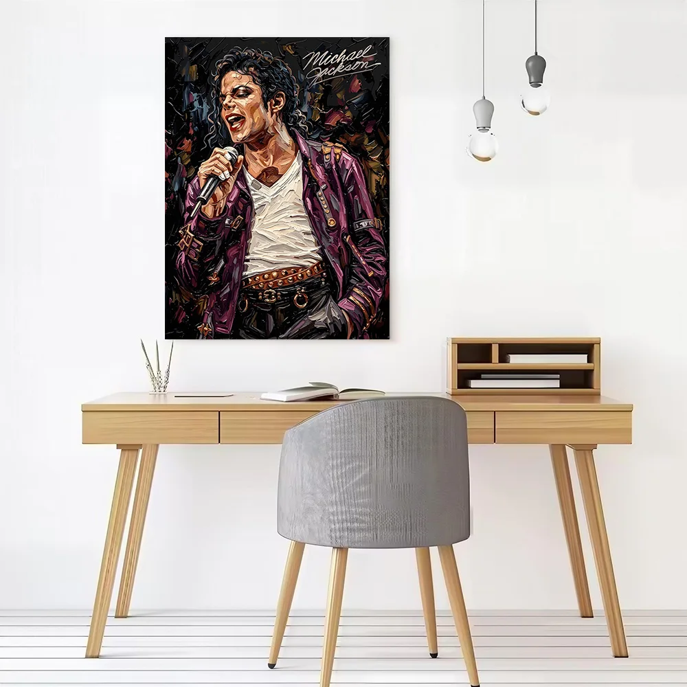 Michael Jackson Painting Canvas Poster Wall Art Customizable High Quality Printed Picture for Bedroom Accessories Home Decor