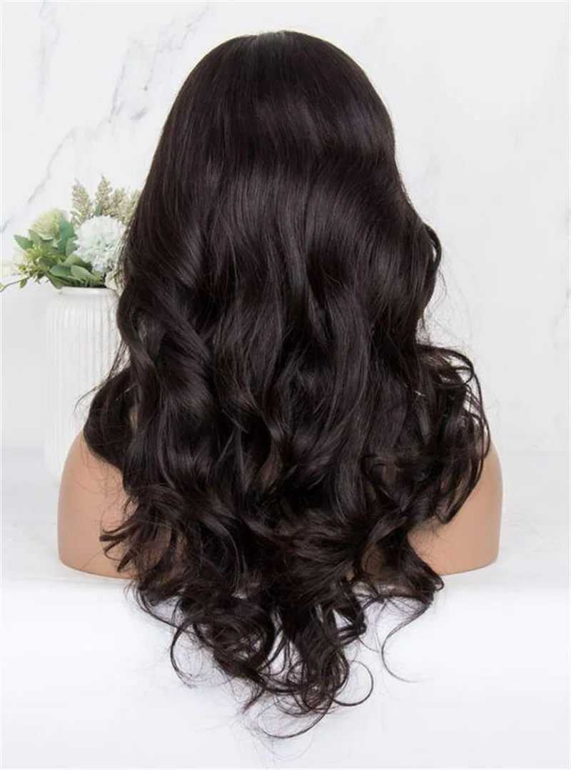 Soft Natural Black Glueless 26inch Preplucked 180Density Body Wave 5x5 Silk Base Jewish Human With BabyHair HDLace European Hair