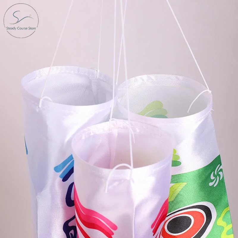 Mini Fish Windsock Koinobori Fade Resistant Print Japanese Style for Shop Display Hanging Decor Holiday Souvenir Gift