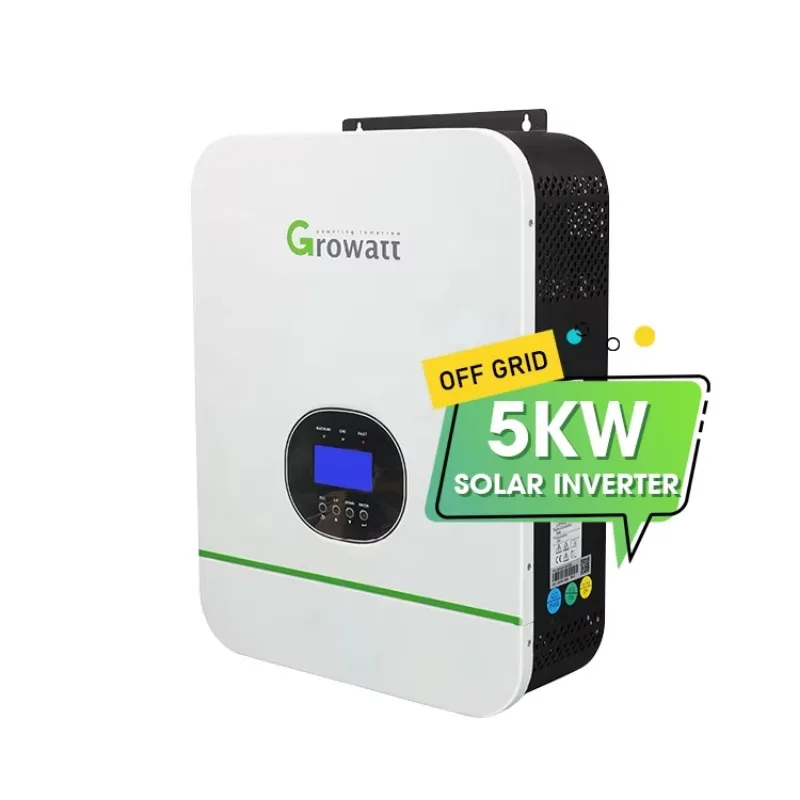 

Growatt 220vac 230vac voltage SPF 5000TL HVM 5kw solar off grid inverter with LCD Display for home energy use