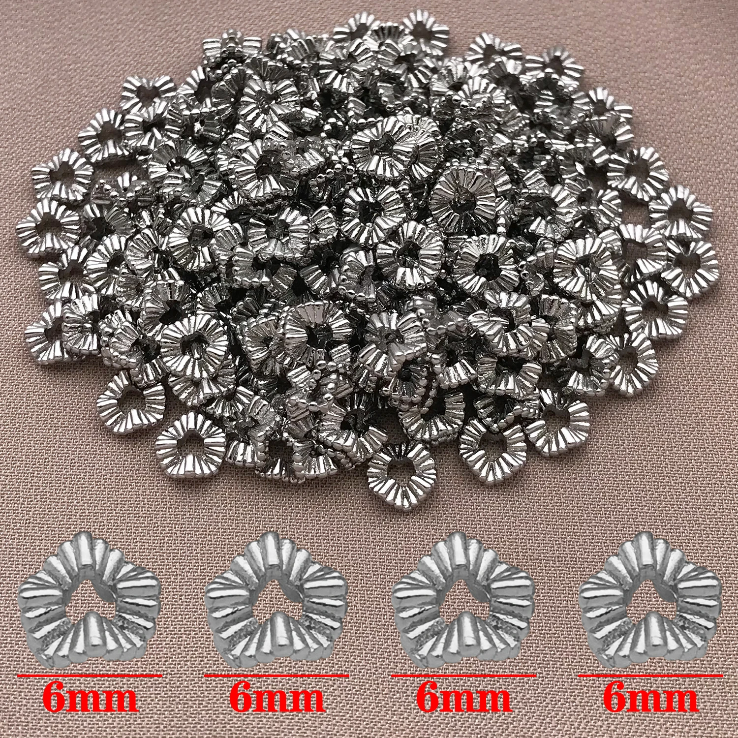 Mix 5/10pcs 18K Copper Plated Real Golden Beads