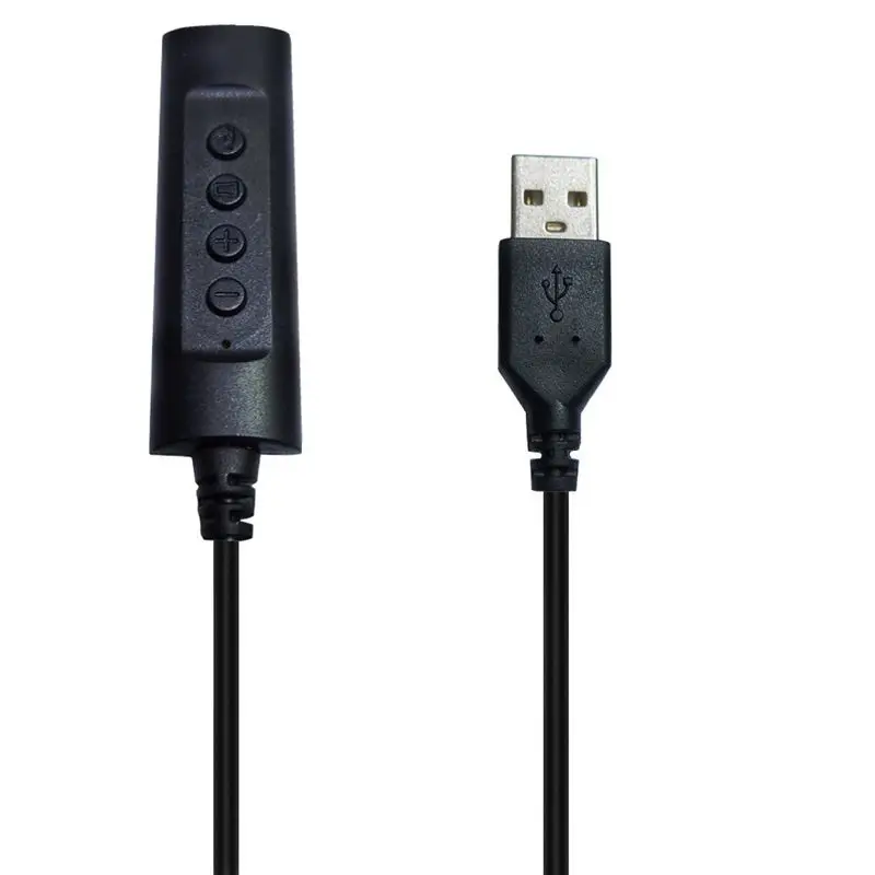External USB Single Hole Sound Card Headphone Microphone 2-In-1 PC External Converter 3.5mm