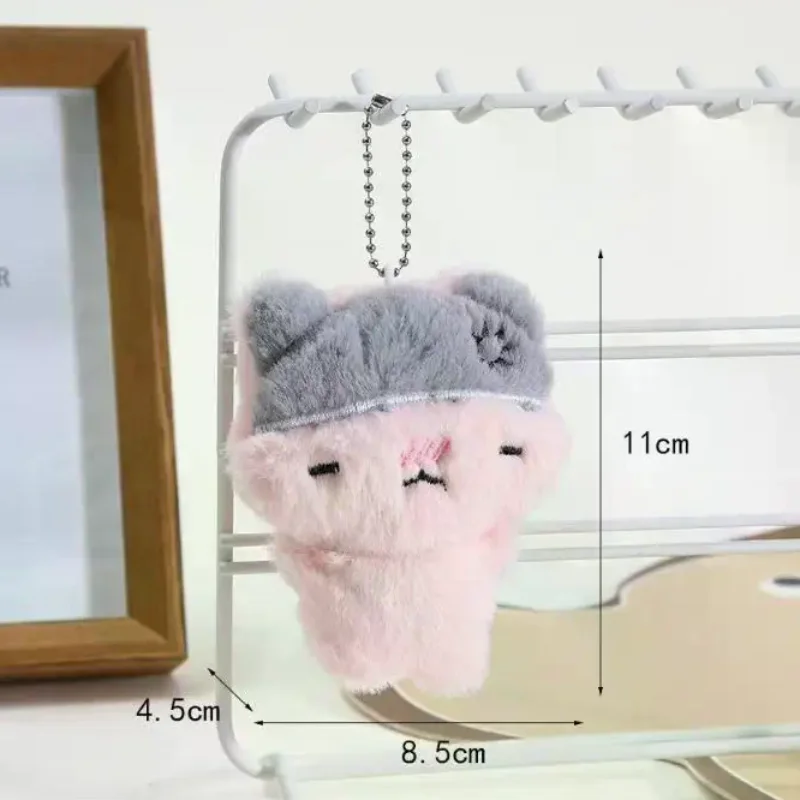 

Cute Cartoon Plush Kitty Keychain Kawaii Black Cat Pink Cat Doll Backpack Decoration Pendant Bag Charm Key Ring Accessories Gift