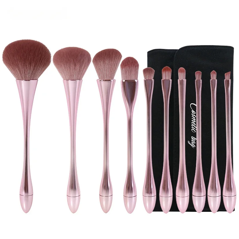 

New Small Waist Makeup Brush Set Purple 10 Sets of Sets of Novice Makeup Brushes Beauty Tools Makeup Brush Set