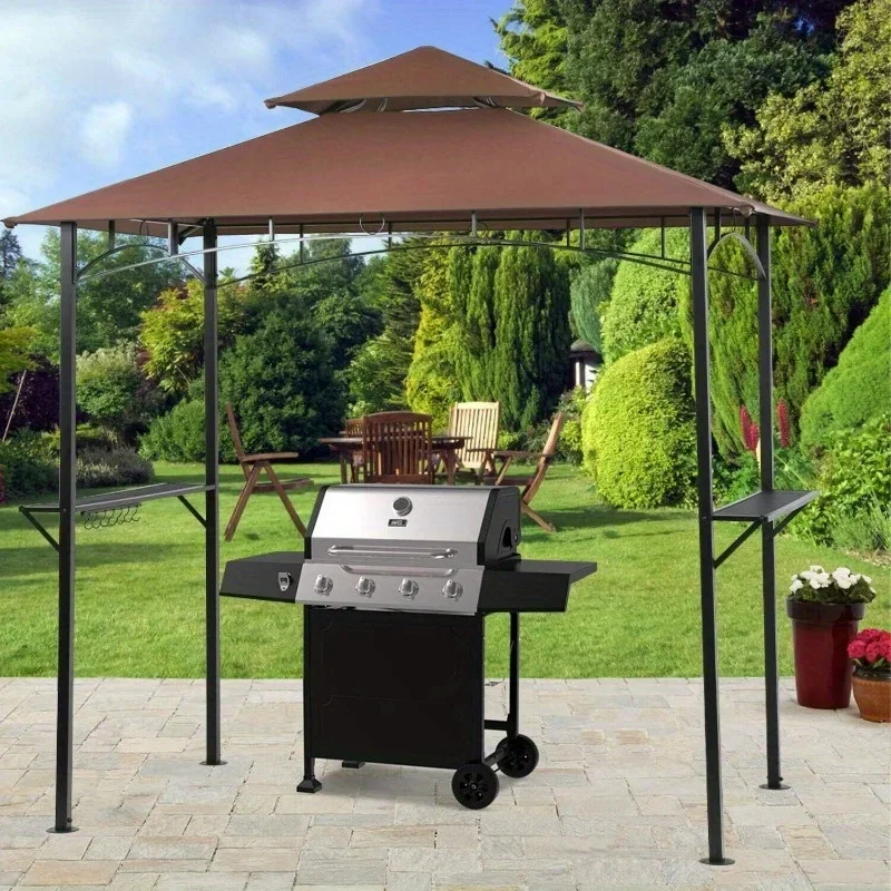 8'x 5' barbecue canopy Barbecue gazebo tent with vent for two