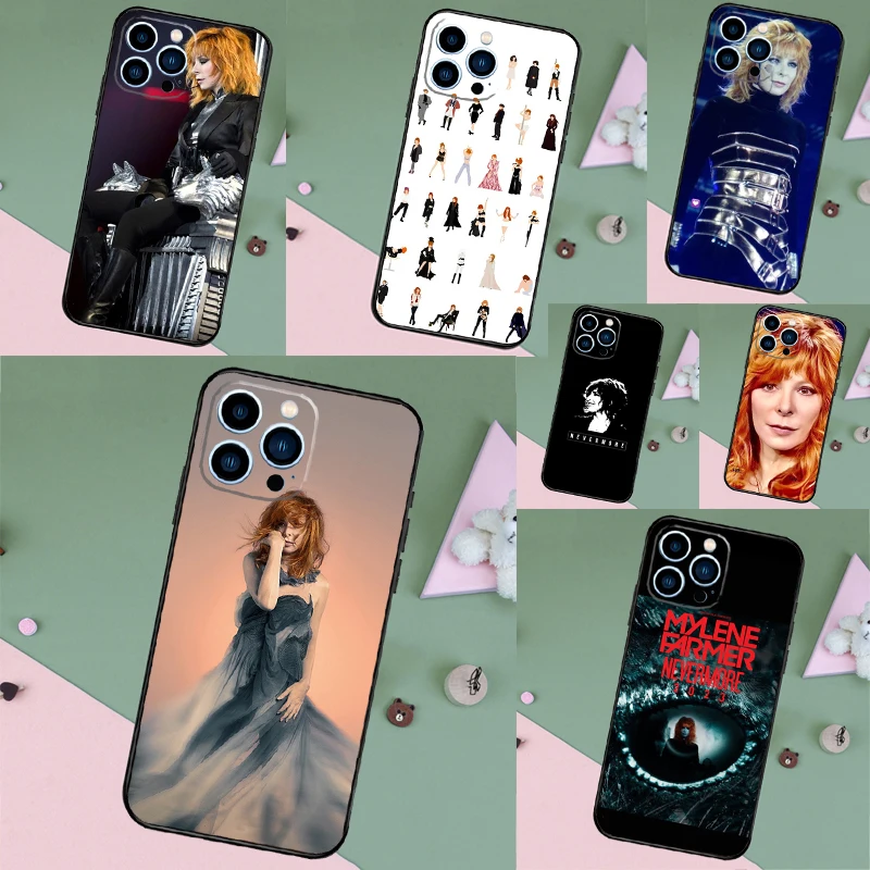 Mylene Farmer Phone Case For iPhone 11 12 13 14 15 16 Pro Max Mini 7 8 Plus X XR XS Max