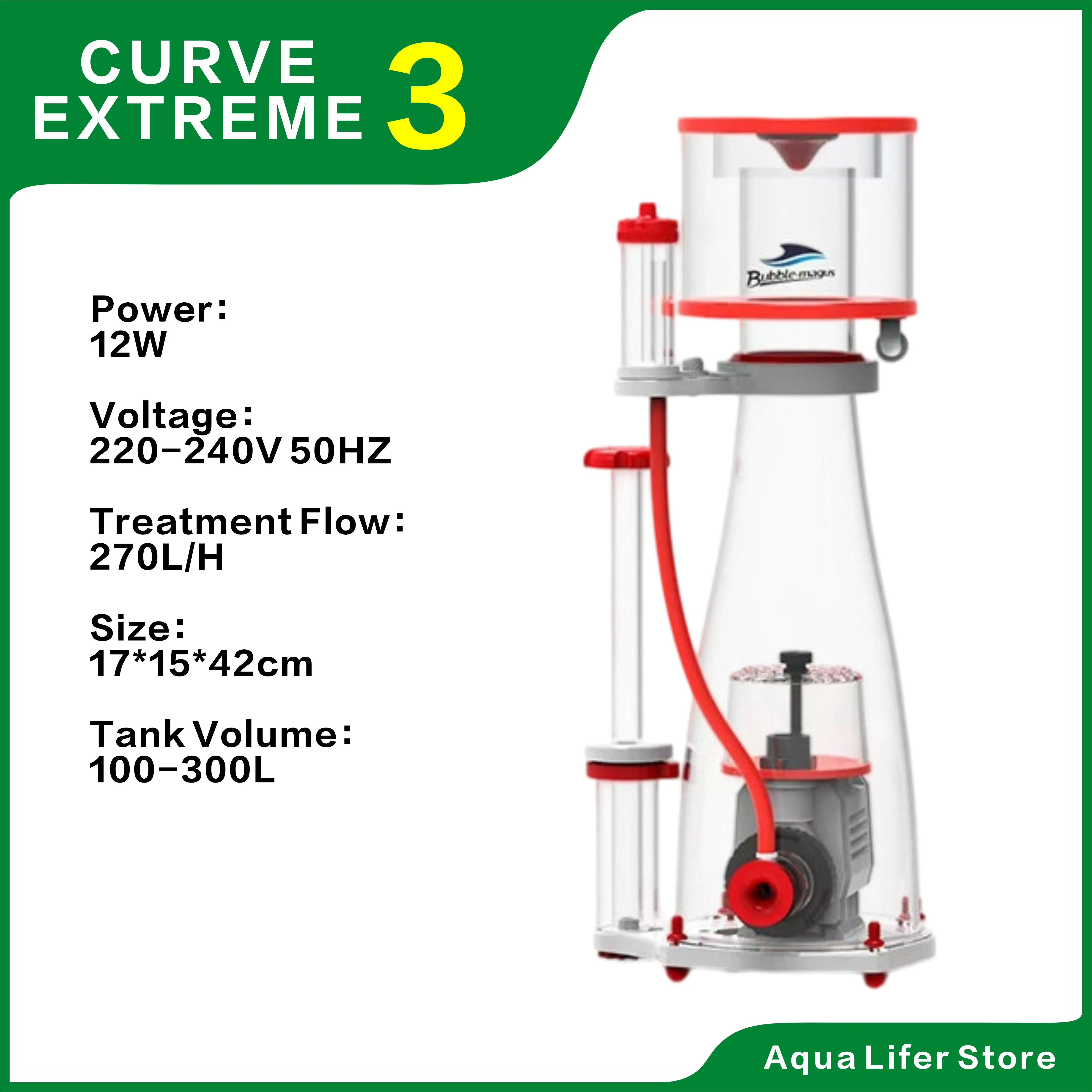 220-240V Bubble Magus Curve EXTREME3/5/7 eiwitafscheider, conische interne sumpseparator, stille naaldpomp voor een rifaquarium.