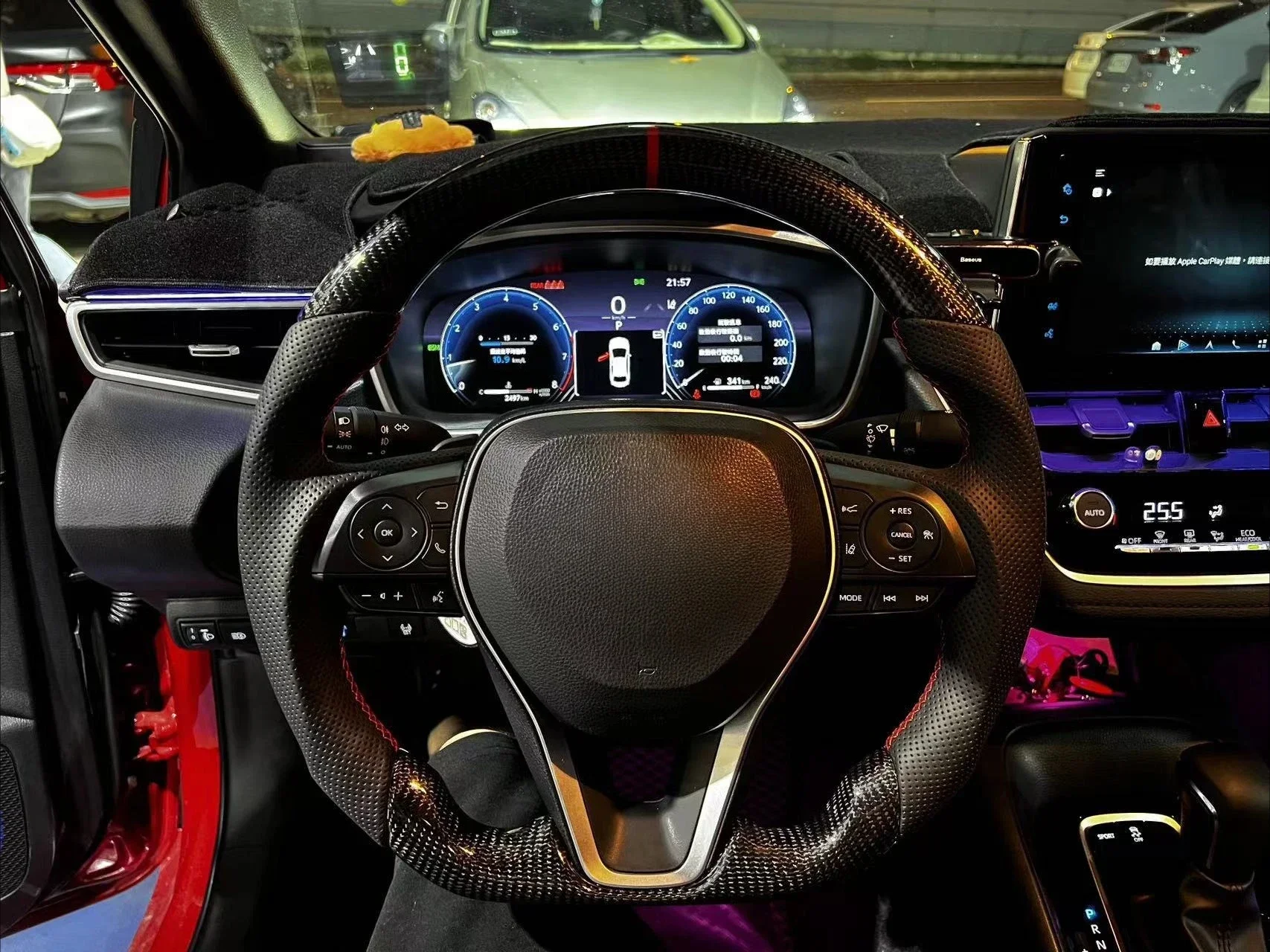 Suitable for Toyota Toyota all-series carbon fiber steering wheel Asian Dragon steering wheel modification