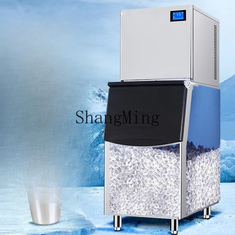 ZYY commercial large milk tea shop ice cube making machine automatic vertical large output