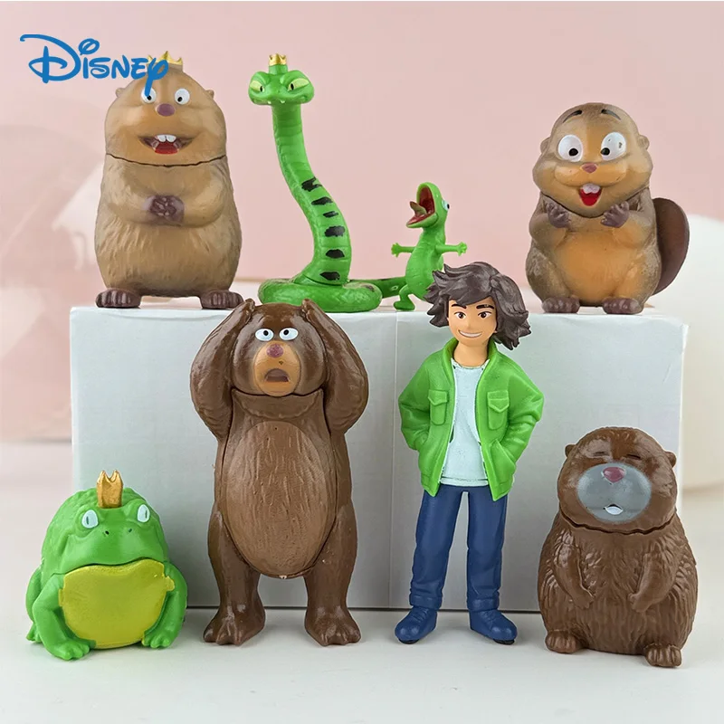 

Disney Pixar Hoppers Mabel King George Ellen Bear Loaf Action Figures Set 8Pcs Collectible PVC Model Kids Birthday Gift Toy