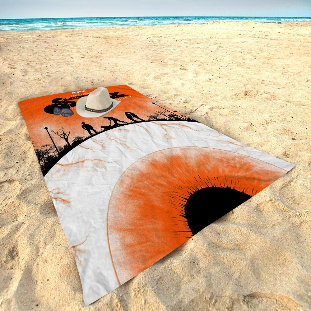 A Clockwork Orange Anime Beach Swimming Towel Soft Absorbent Washcloth Children's Gifts For Kids Travel Camping Gym