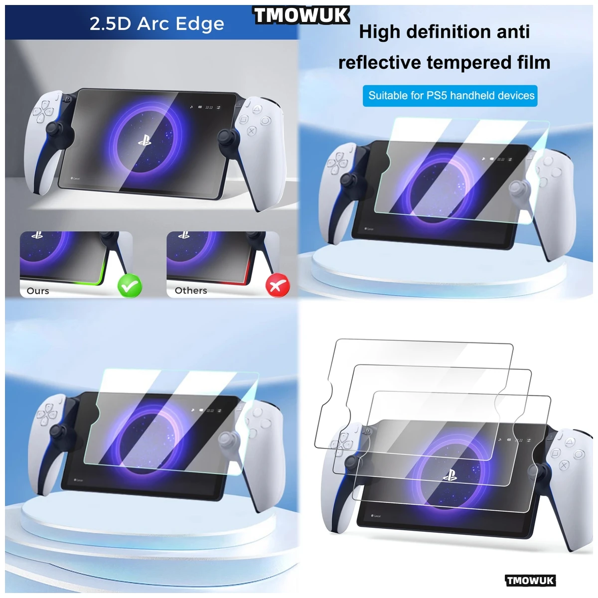 

Edge-to-Edge Protection Glass Layer For Sony PlayStation Portable PS5, Flawless Touch Response