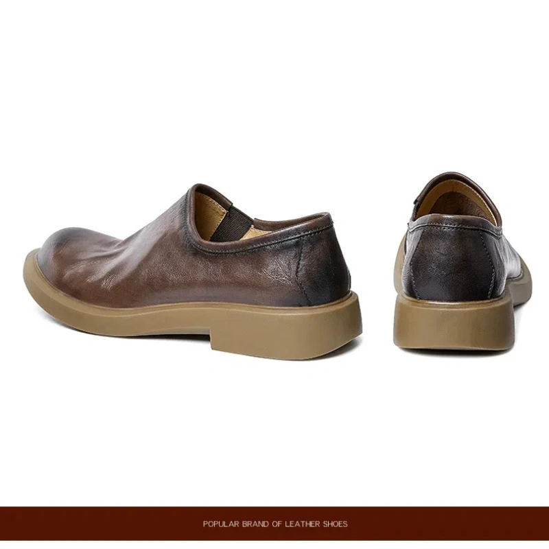 YETTIES mocasines italianos para hombre, zapatos de lujo de cuero genuino 2025, cuero suave, negro, cómodos, informales, zapatos sociales de negocios para hombre