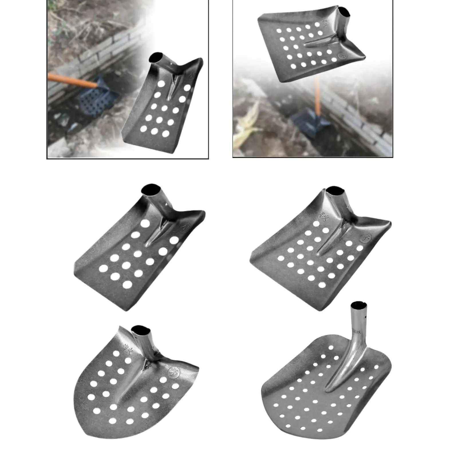 

Металлическая просеивающая лопата Портативный очиститель канализации для очистки сада на открытом воздухе