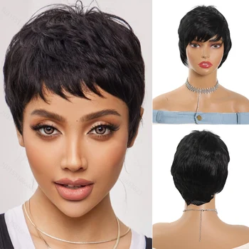 KuSa-Perruque Synthétique Courte en Maille Rose pour Femme, Haute Température, Chapeau Respirant, Convient aux Fêtes de Cosplay