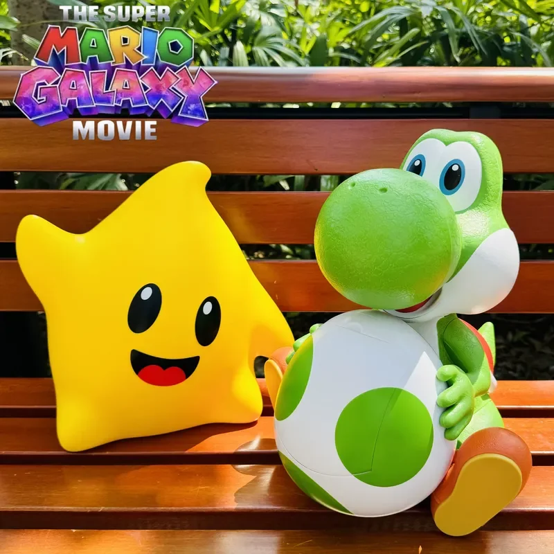 

Универсальный стакан для напитков и закусок Super Mario Yoshi Popcorn Bucket Egg Hugging Snack Storage Drink Cup, посвященный фильму Super Mario Galaxy, для коллекционеров