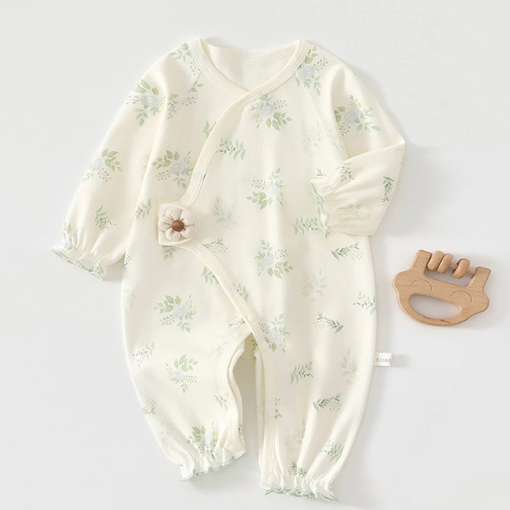 

Baby Girl Long Sleeve Romper Cotton Floral Spring Autumn Newborn Clothes Christmas Baby Jumpsuit 0 6 Months