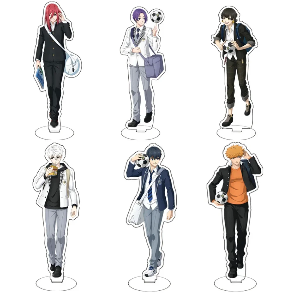 Cartoon BLUE LOCK Anime Figures Cosplay Acrylic Double-Sided Stands Model New Creative Desk Decor