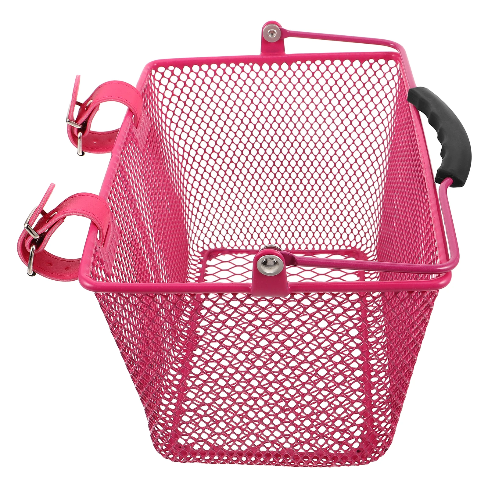 

Iron Bike Front Basket Detachable Handwoven Handlebar Mount Perfect Size for Cycling Front Basket Accessories