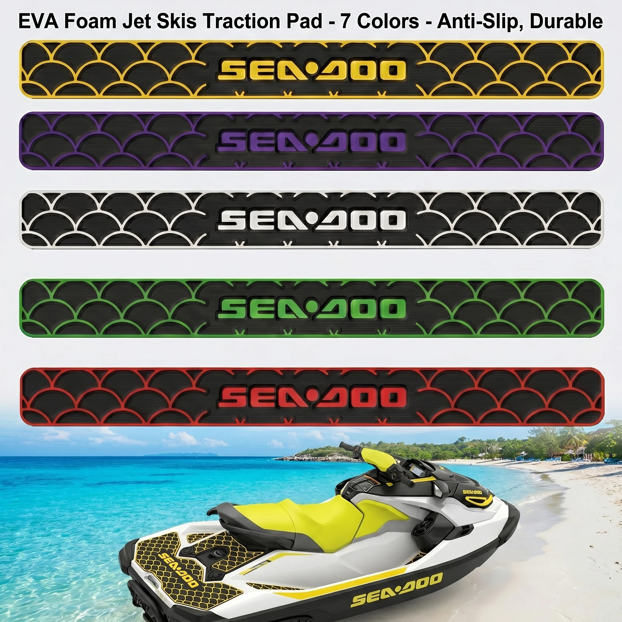

KXKZREN Anti-Slip EVA Foam Jet Skis Traction Pad Motorboat Decking Flooring Mat PWC Grip Sheet Marine Boat Accessories Deck Pad