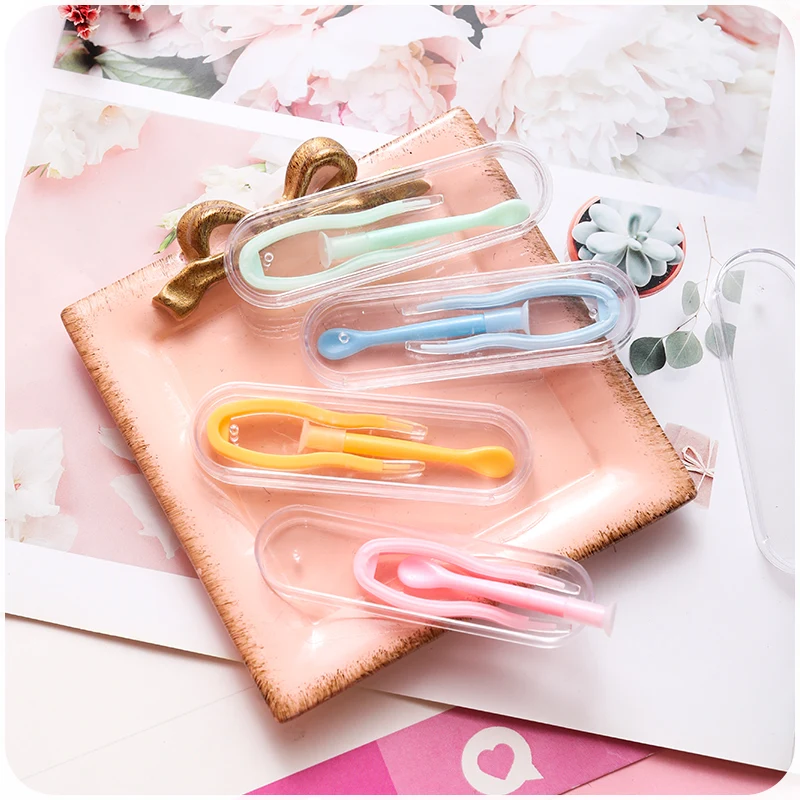 1 Set Contact Lenses Tweezers Contact Remover Lens Inserter Suction Stick Eyes Wearing Tools Colorful Contact Lens Accessories