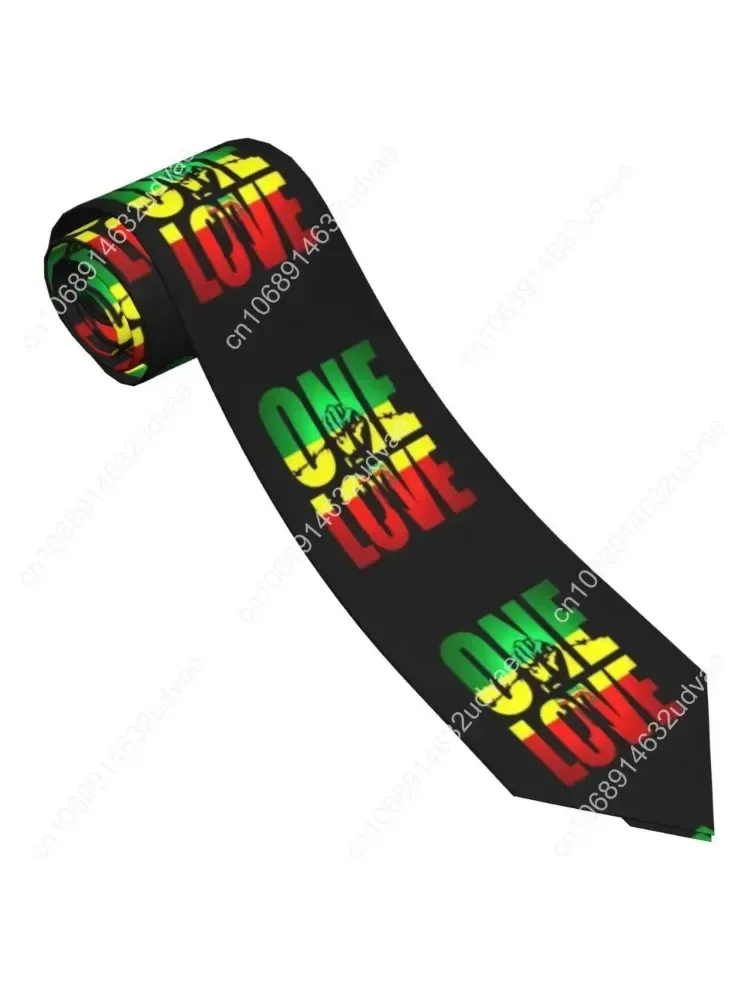 

Jamaica Rastafarian Reggae Rasta Lion Neckties Men's Custom Silk Jamaican Proud Neck Ties for Office Suits Accessories