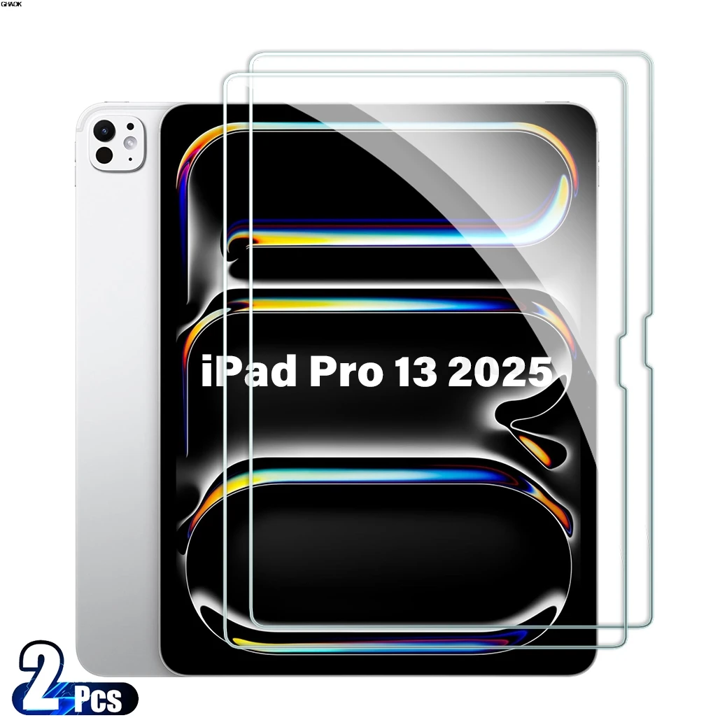 

2PCS For iPad Pro 13 2025 M5 A3360 A3361 Tempered Glass Screen Protector 13.0 inch Tablet Anti Scratch HD Protective Film