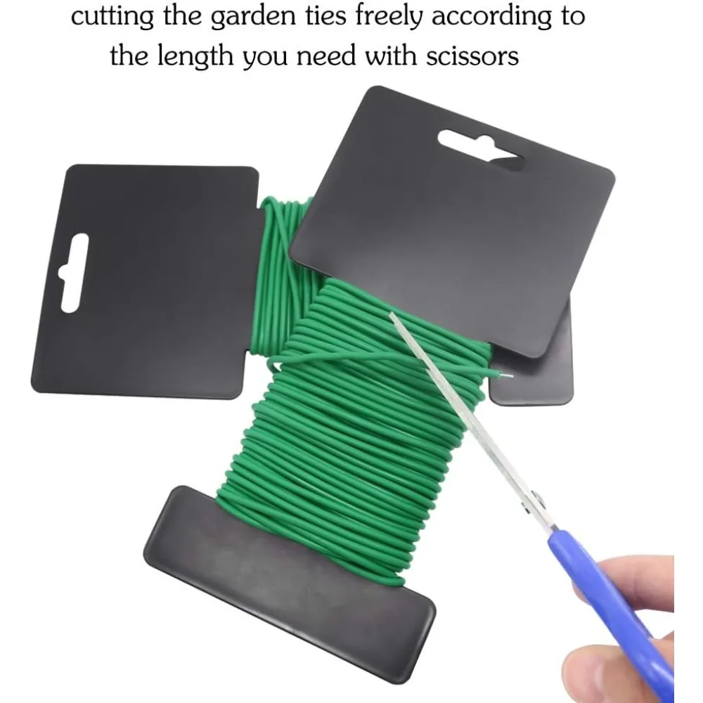 Reusable Heavy Duty Soft Plant Twist Ties Garden Wire Tie, Multipurpose for Gardening Home Office Plant Support