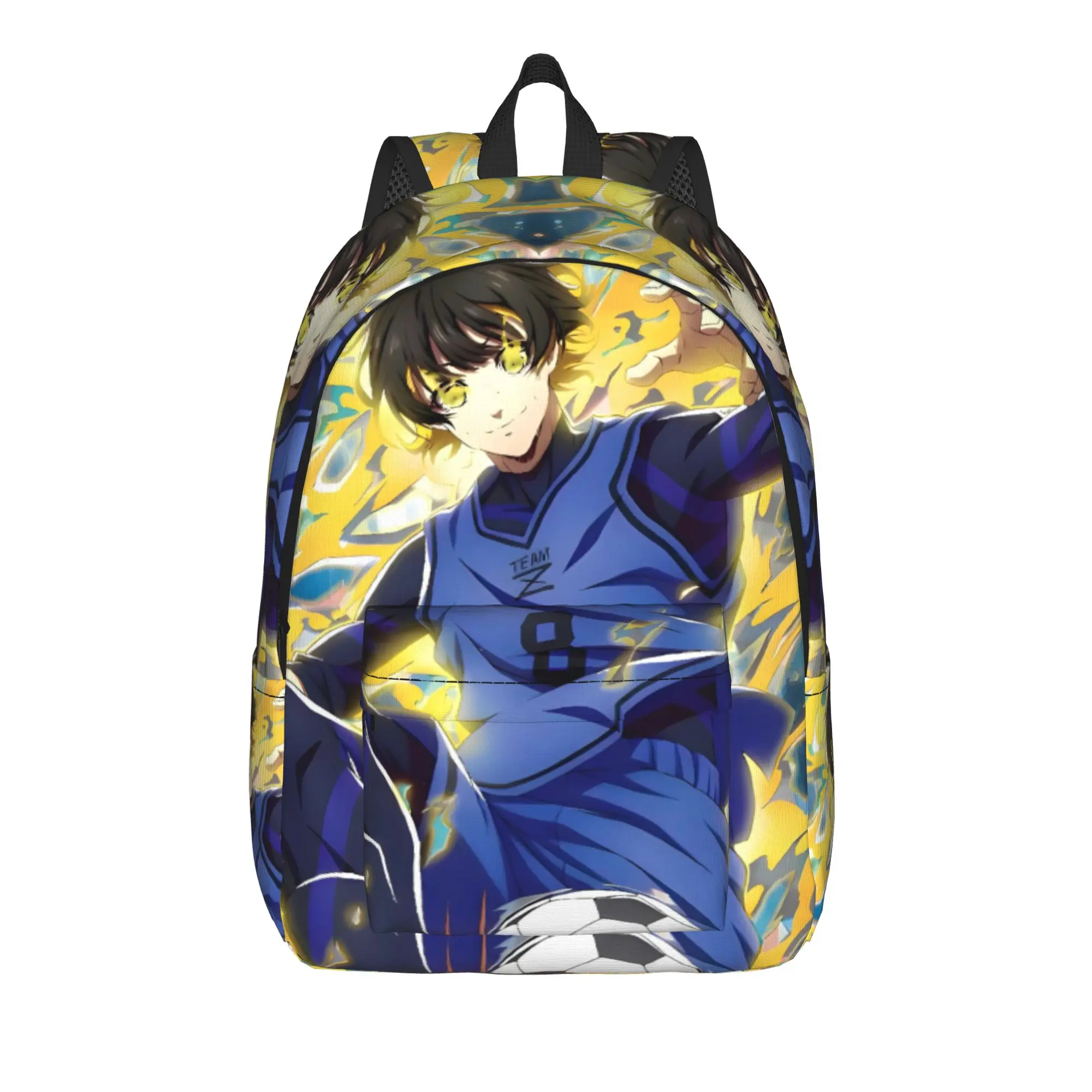 Blue Locks Backpack  Novelty Backpacks Boy Girl Travel Soft High School Bags High Quality Rucksack