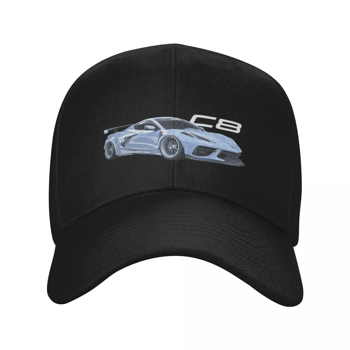 TJ Hunt C8 Twin Turbo Corvette Ceramic matrix Gray Widebody Baseball Cap Male hat golf hat genuine Hip Hop Luxury Woman Men's