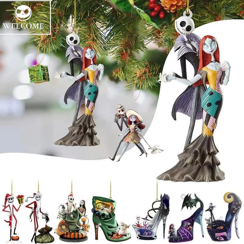 เครื่องประดับรูปต้นคริสต์มาส skellington อนิเมะ Nightmare Before Christmas