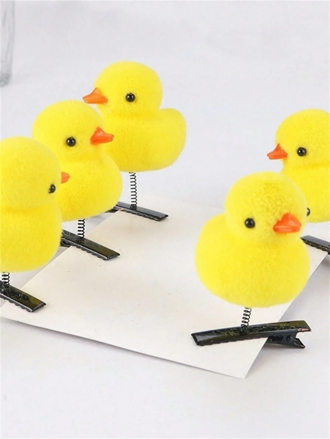 7 women net red with the same cartoon cute personality little yellow duck spring hairpin selling cute hair accessories