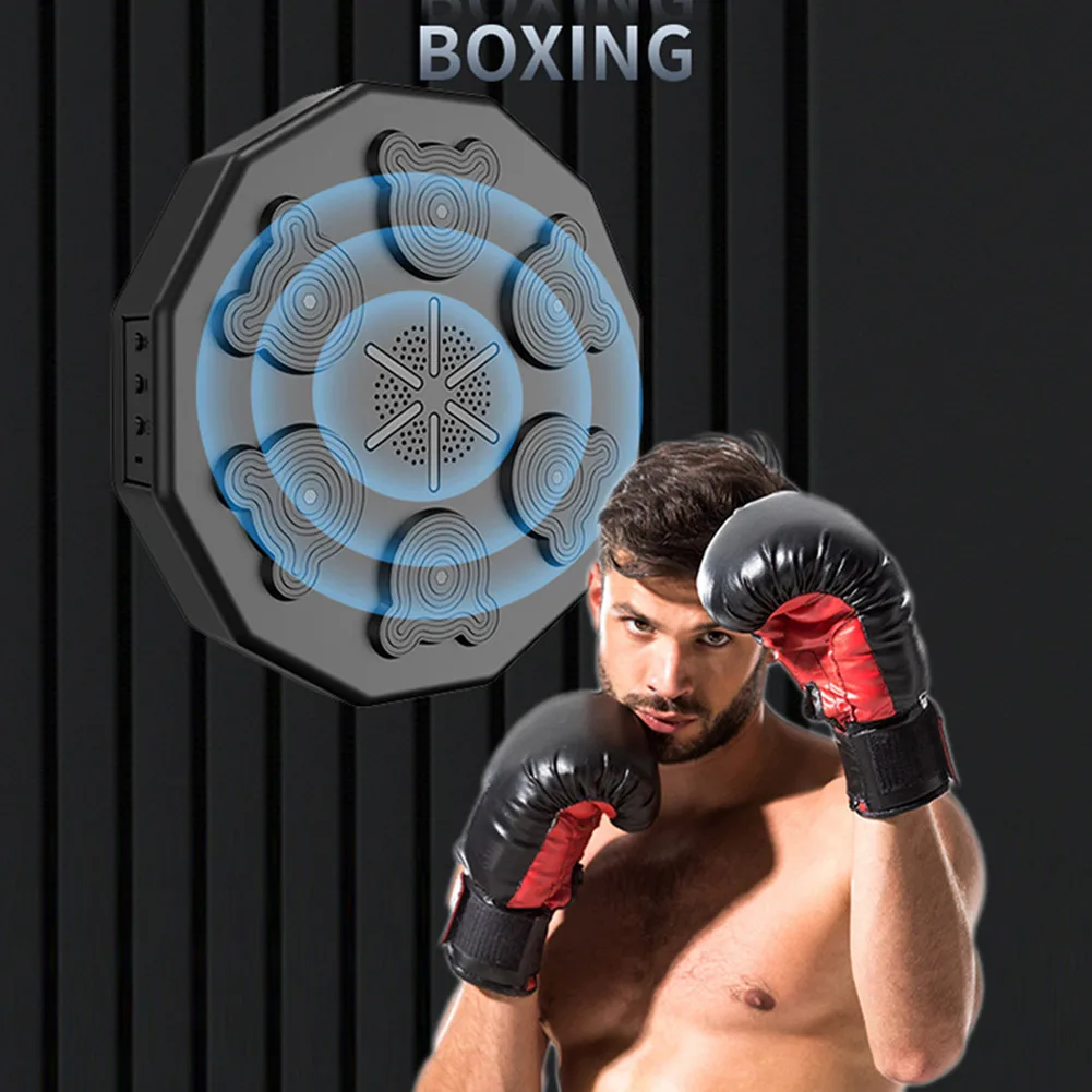 Smart Music Boxing Machine Wall Target LED Lighted Sandbag Relaxing Reaction Training Target for Boxing Sports Agility Reaction