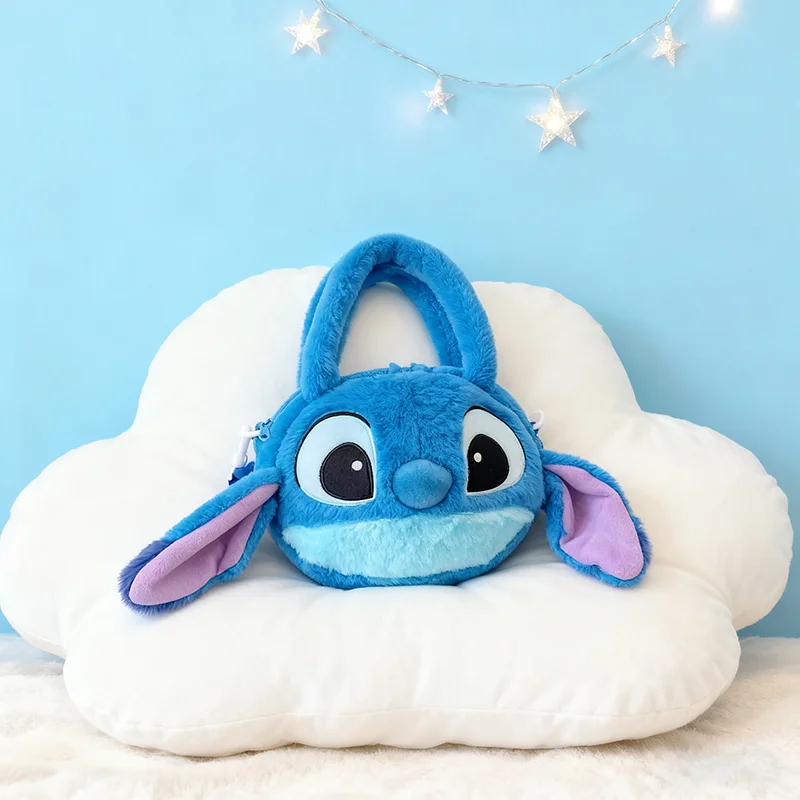 กระเป๋าสะพายข้างลายการ์ตูนสติทช์  กระเป๋าถือ  กระเป๋าอนิเมะ  ความจุเยอะ  สำหรับเด็กผู้หญิง  น่ารัก  หวาน  กระเป๋าเป้สะพายหลังสำหรับเด็กอนุบาล  ของขวัญวันเกิด  ของขวัญคริสต์มาส