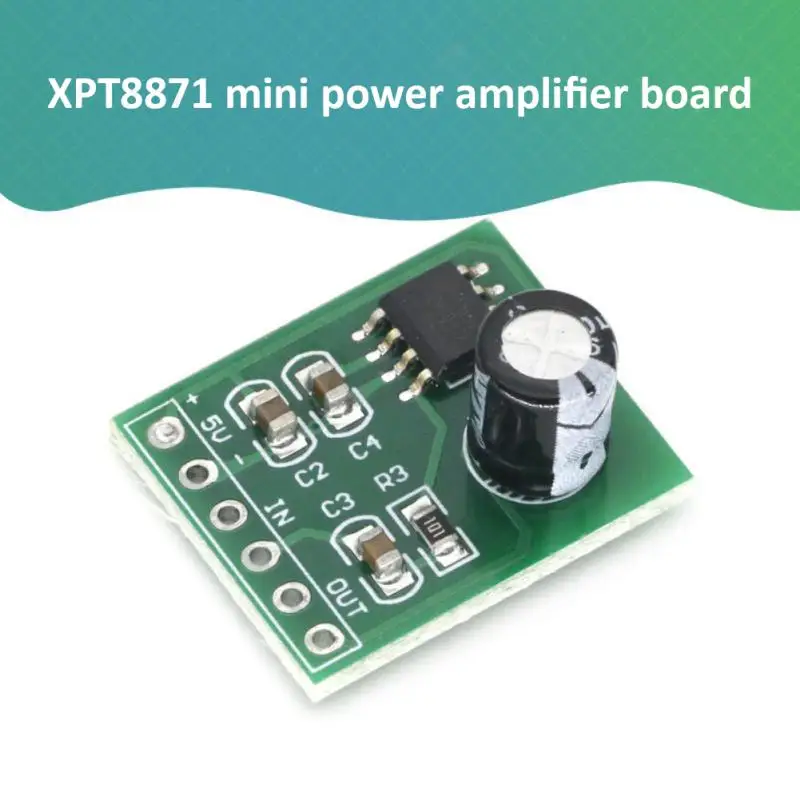 Mini XPT8871 Mono Stereo Lithium Battery Power Amplifier Board  Sing Machine Module 3v 5v 5W Audio Output Input