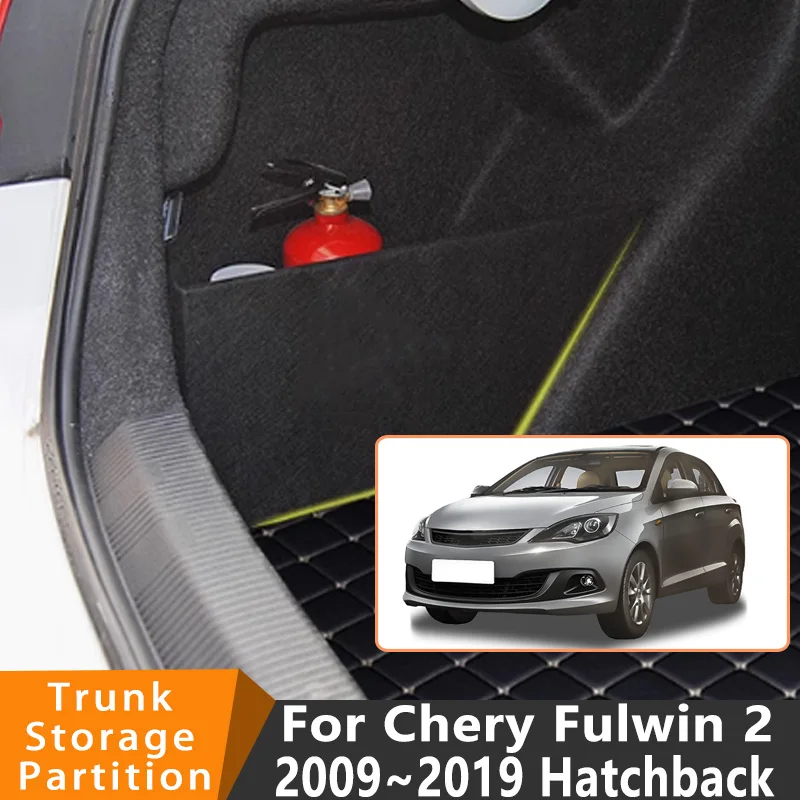 

Auto Accessories For Chery Fulwin 2 2009~2019 18 Car Organizer Thickening Trunk Side Partition Trunk Interior Storage Box Parts