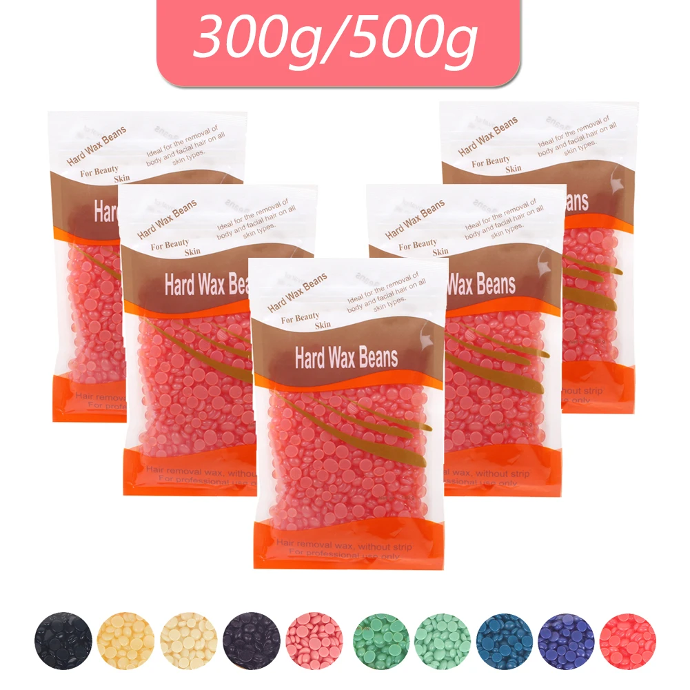 300/500g Hard Waxing Wax Beans Hair Removal Hot Film Wax For Wax Heater Machine Wax Beads Brand Fragrance Wax Beans NEW