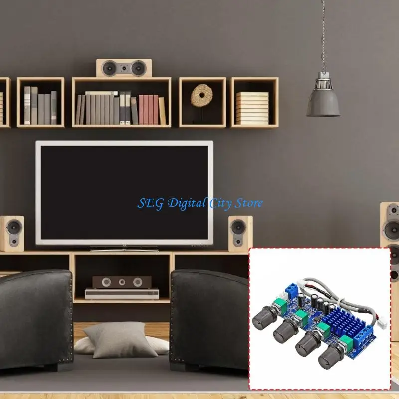 U75B Stereo Power Amplifier Board with Terminal Block Wiring, TPA3116D2 2 X 80W Amplifier Module for Compactly Speaker Builds