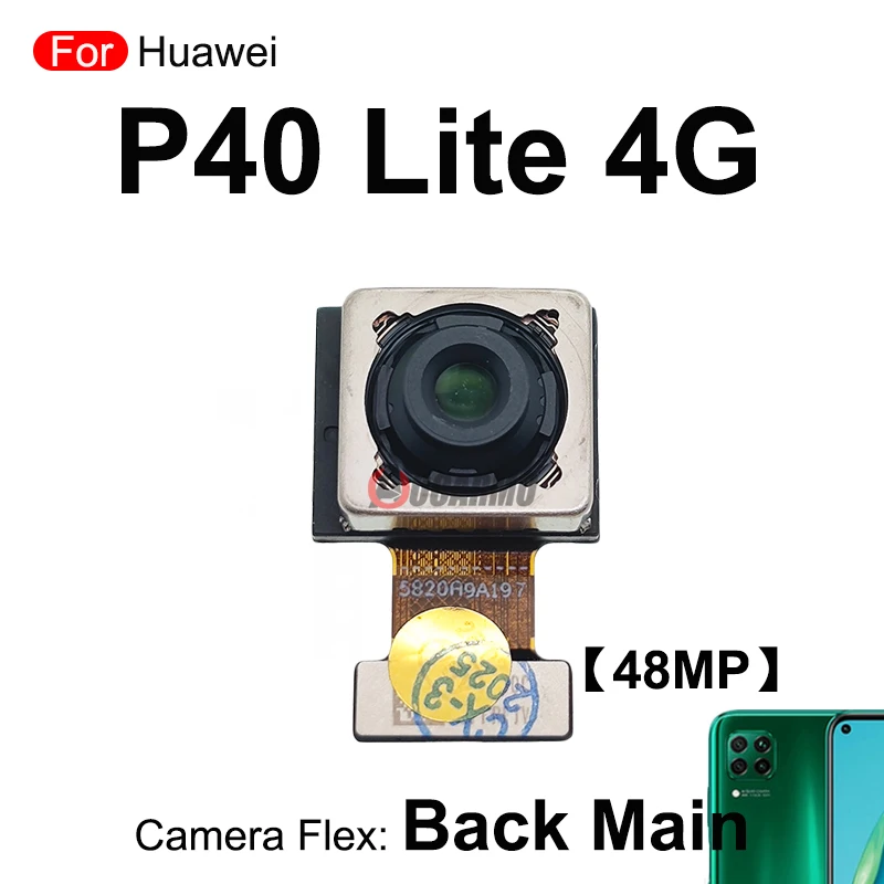 لهواوي P40 لايت 4G 5G الكاميرا الرئيسية الخلفية الأمامية والواسعة كاميرات عمق الماكرو فليكس كابل إصلاح أجزاء