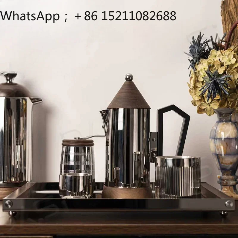 SCY stainless steel coffee pot grinder living room dining room kitchen table decoration ornament