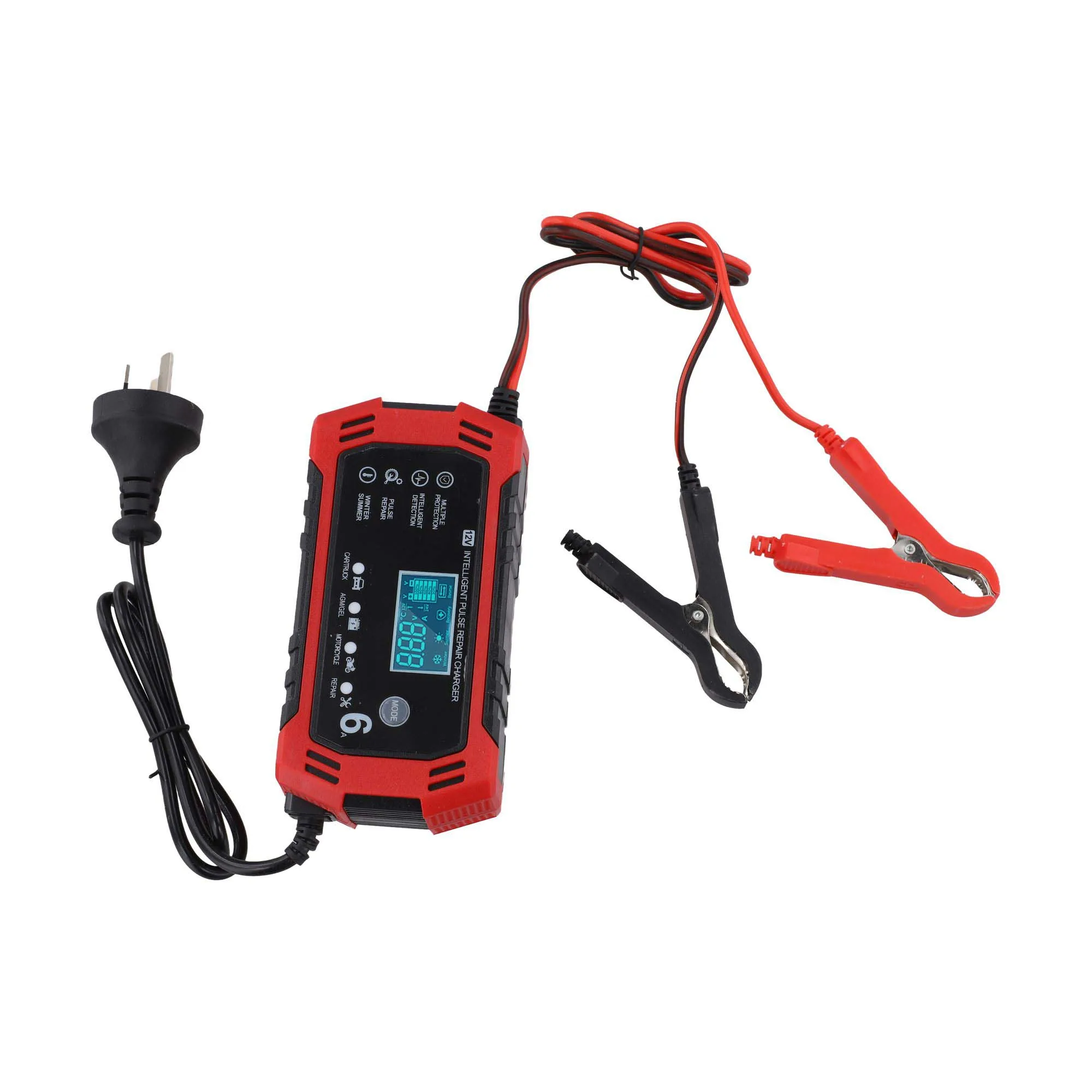 /12V /6A /Car Battery For For Charger With LCD Screen For Auto Truck Motorcycle Marine Acid Battery Maintenance Desulfator Tool
